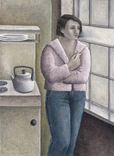 Woman Smoking by Ruth Addinall